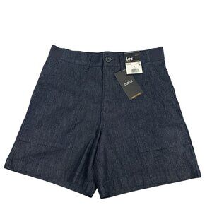Lee Womens Comfort Waistband Fresno Denim Shorts Size 6 Stretch Cotton Blend